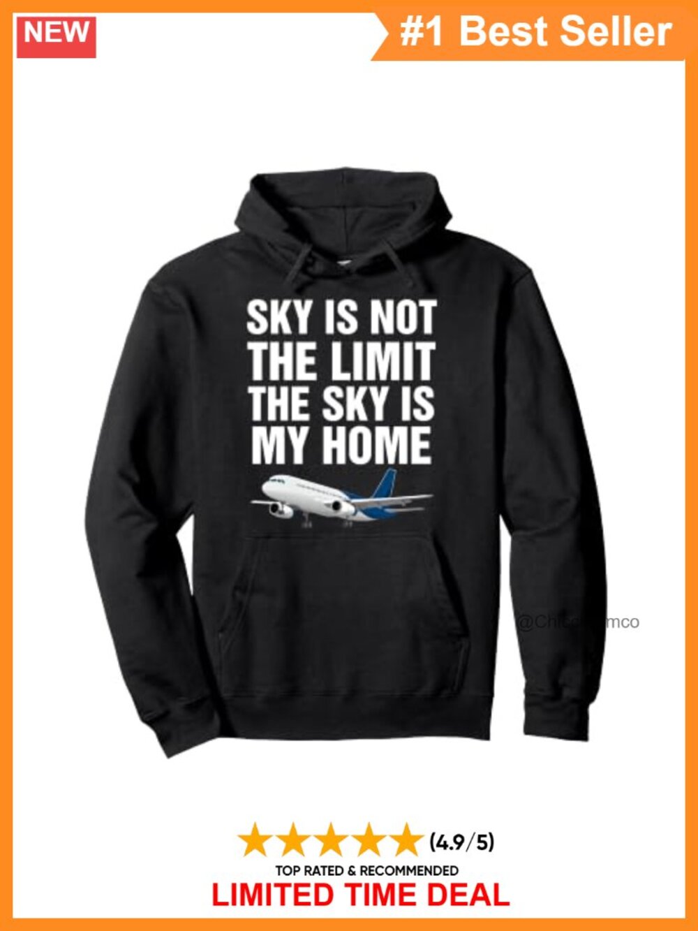 Pilot Aviator Aviation Airplane Pullover Hoodie Classic Fit